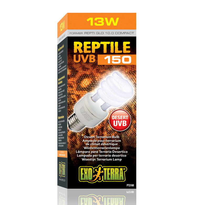 Exo Terra Reptile Bombilla UVB 150 para terrario, , large image number null